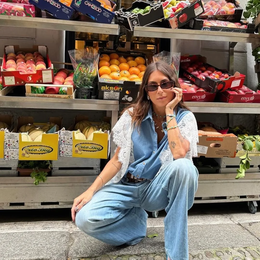 July fashion trends 2026 + Light Denim Layers With Market-Day Cool
