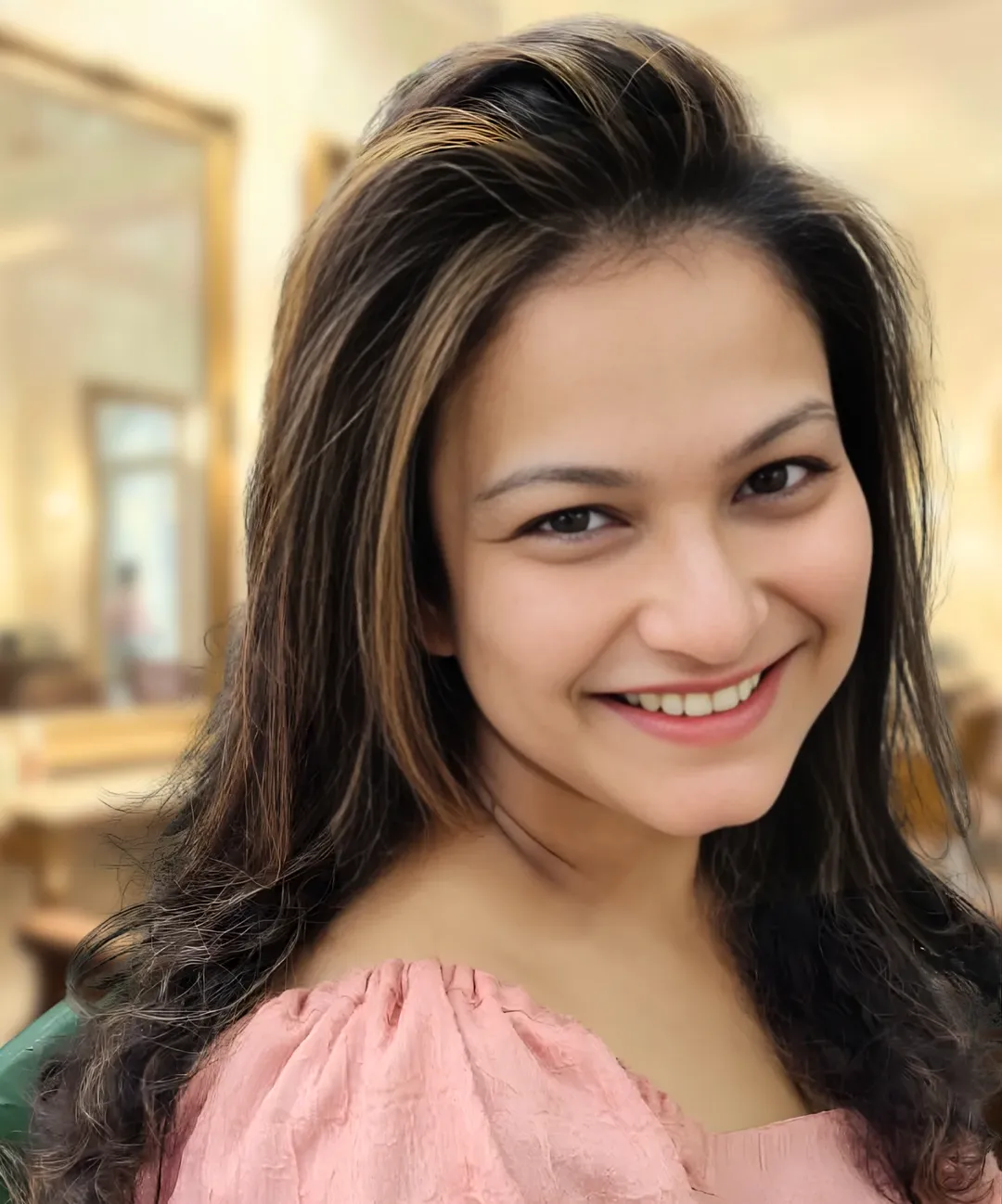 July hair colour ideas 2026 Dark Brunette With Soft Golden Face Highlights