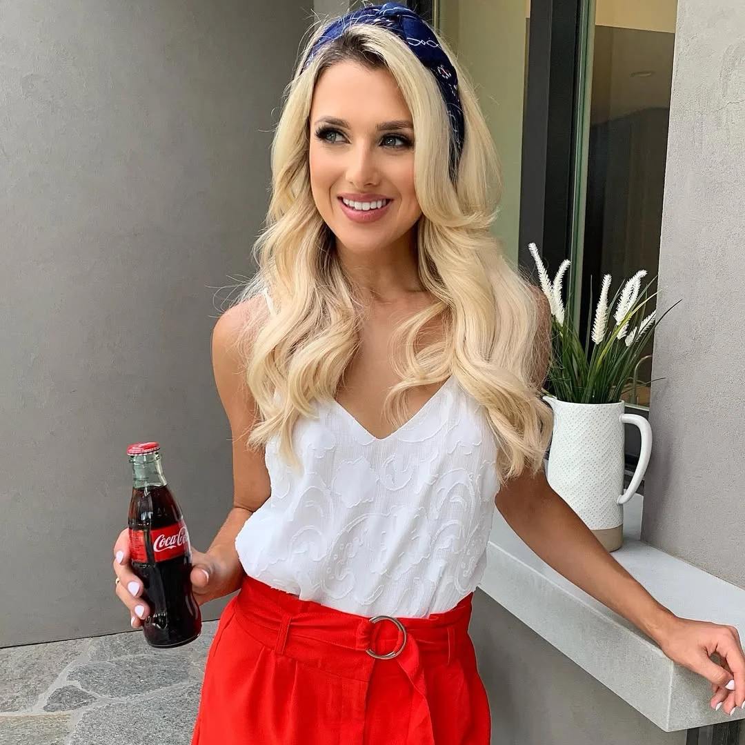 July outfits ideas 2026 + Red Trousers And A White Textured Top For A Festive July Moment