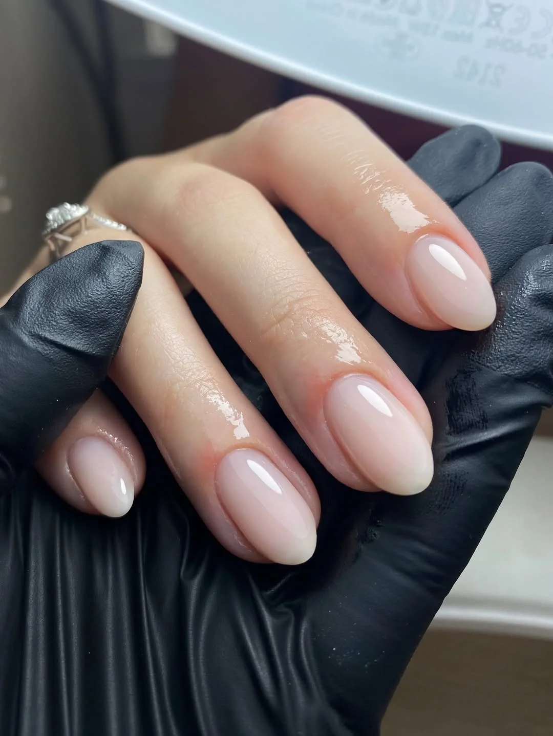 June manicure ideas 2026 Milky Sheer Almond Nails