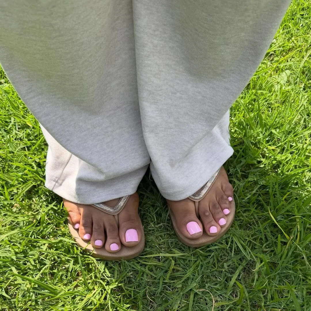 June pedicure ideas 2026 + Soft Pink Pedicure for Grass-Day Sandals