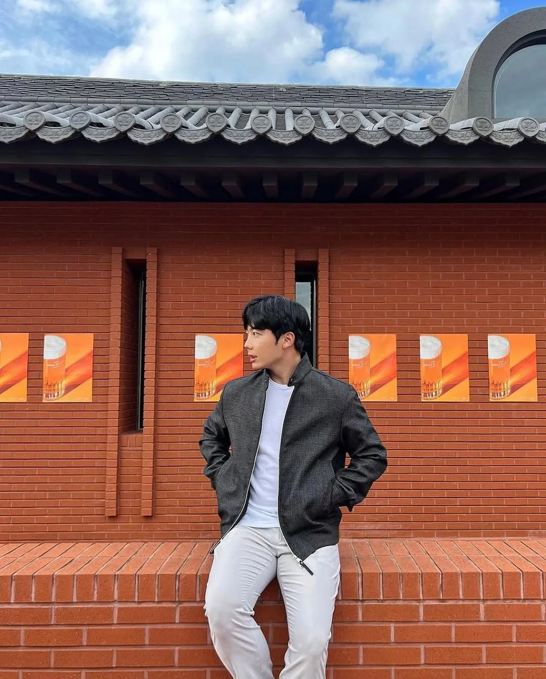 new trends fall fashion 2026 Minimal Bomber Jacket With Clean Light Trousers