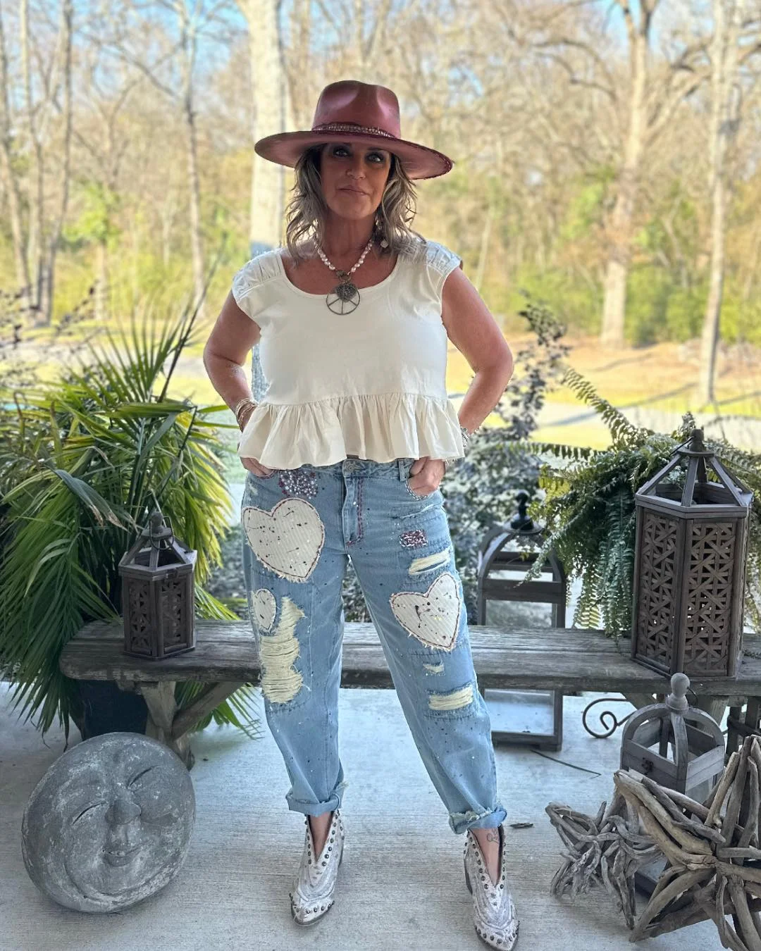 new trends fall fashion 2026 Western Romance Denim With a Soft Peplum Top
