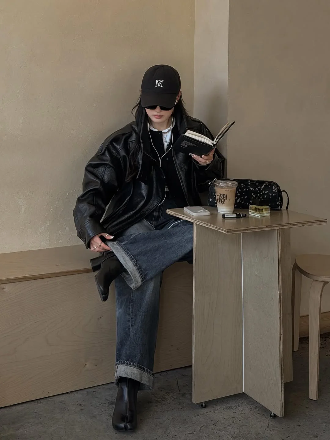 new trends fall fashion 2026 + Black Leather and Dark Denim for Quiet Cafe Cool