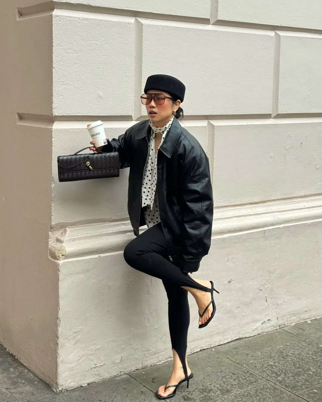new trends fall fashion 2026 + Leather Jacket, Polka Dot Scarf, and Heels with a Sharp Fashion Twist