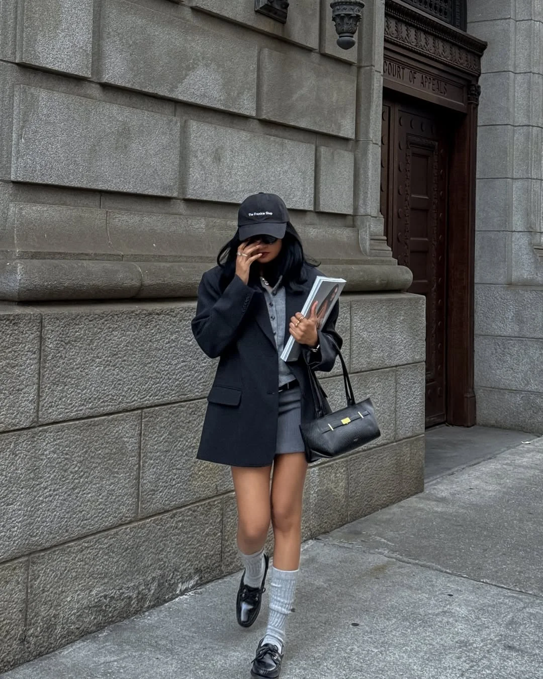 new trends fall fashion 2026 + Blazer Mini and Loafers with Academic Street Polish