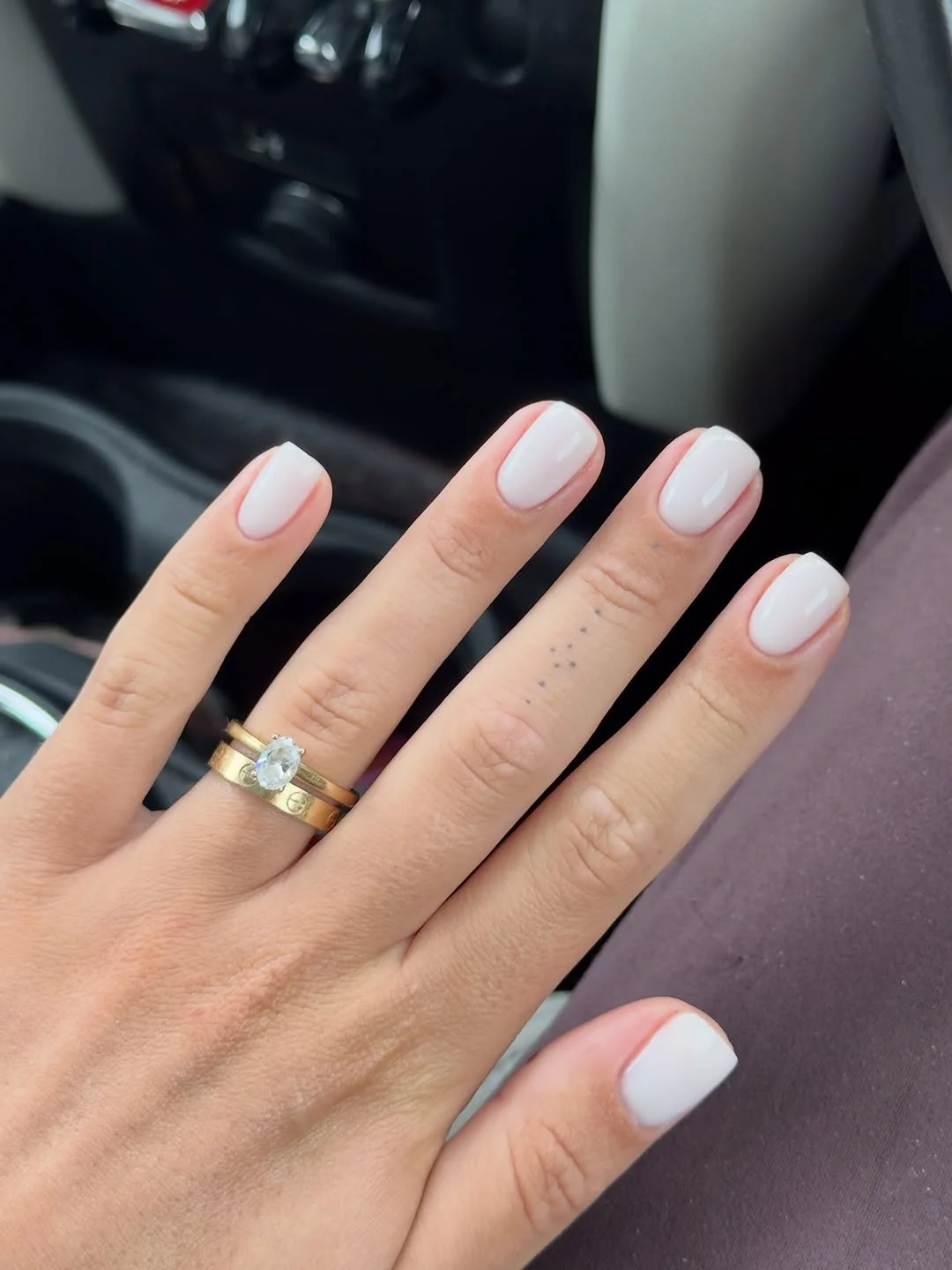 plain summer nails 2026 + Milky White Short Square Nails