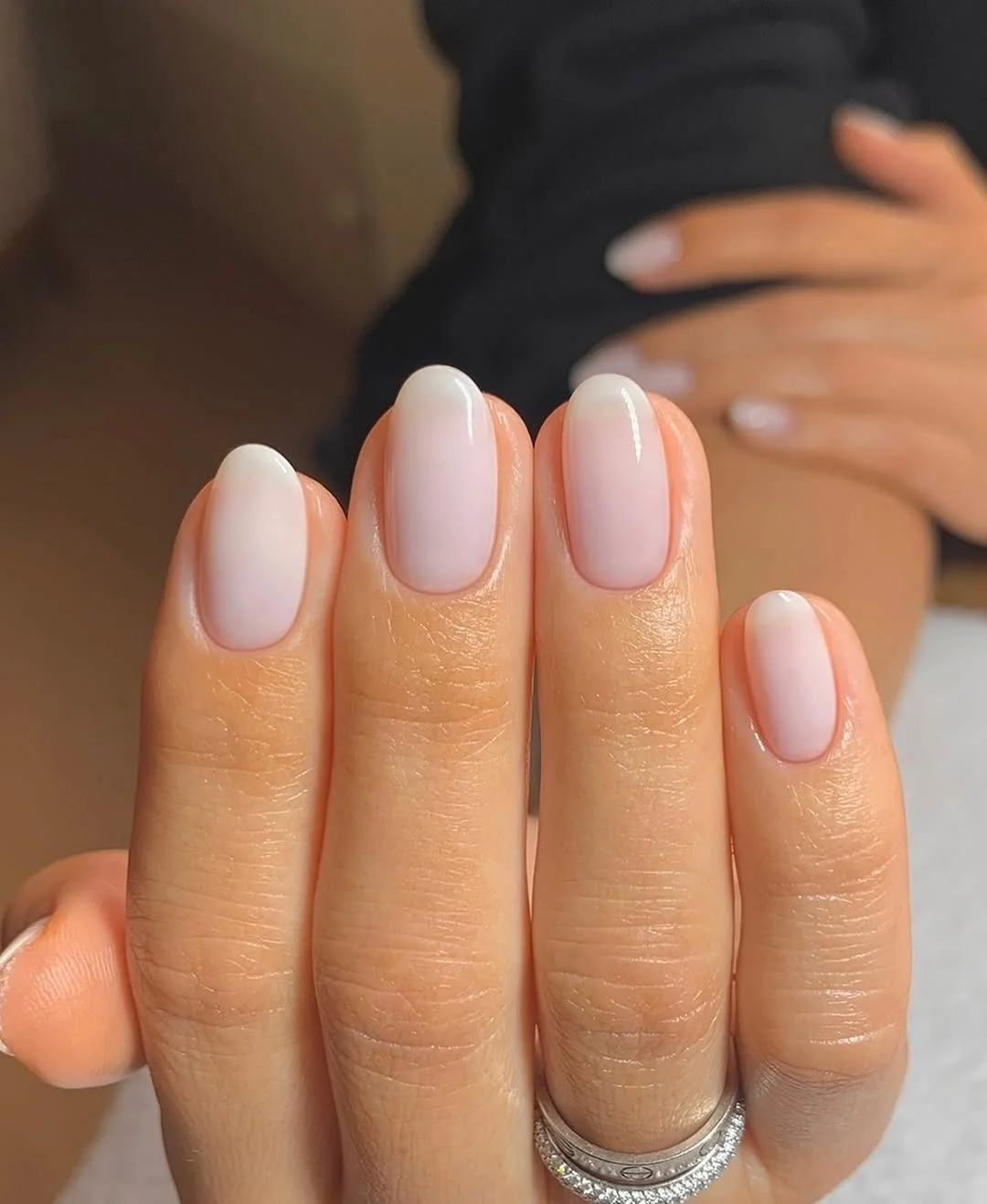 summer oval nails 2026 Milky White Oval Nails With a Soft Clean Glow