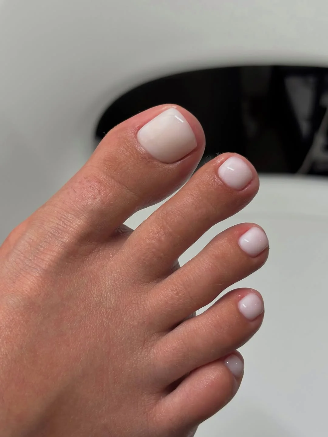 summer pedicure nail art 2026 Milky White Pedicure For Clean Summer Minimalism