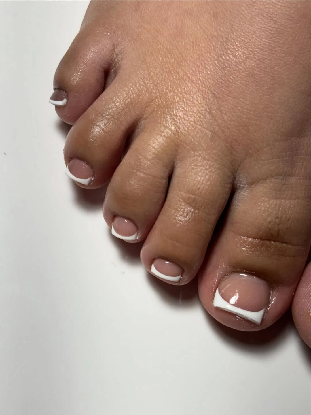 summer white french toes 2026 + Bold White French Tips For Deeper Summer Skin Tones