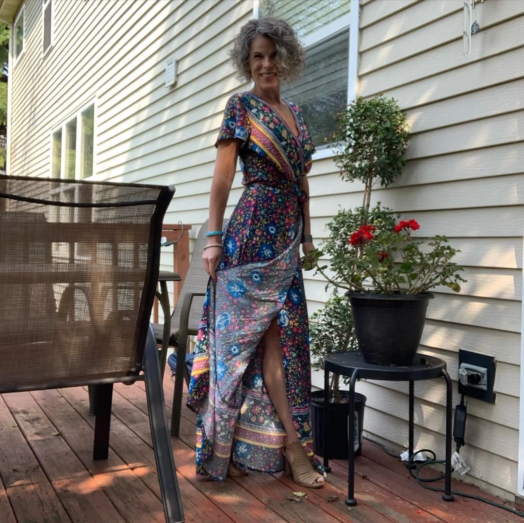 what to wear in fall 2026 over 50 Bohemian Maxi Dress With Fall Movement