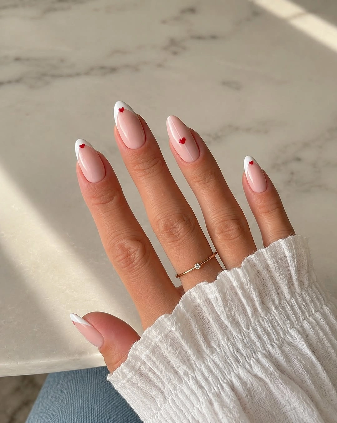 august nails ideas 2026 + Sweetheart French Tips for Soft August Days