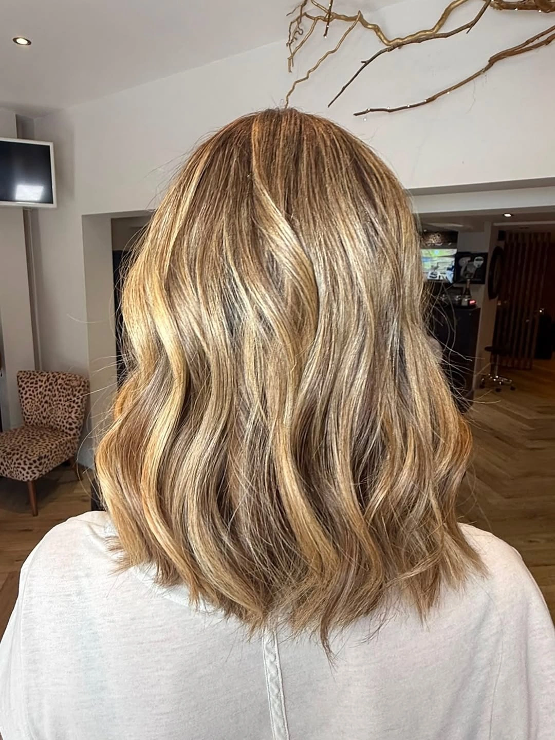 babylights hair ideas Golden Wheat Babylights On A Long Bob