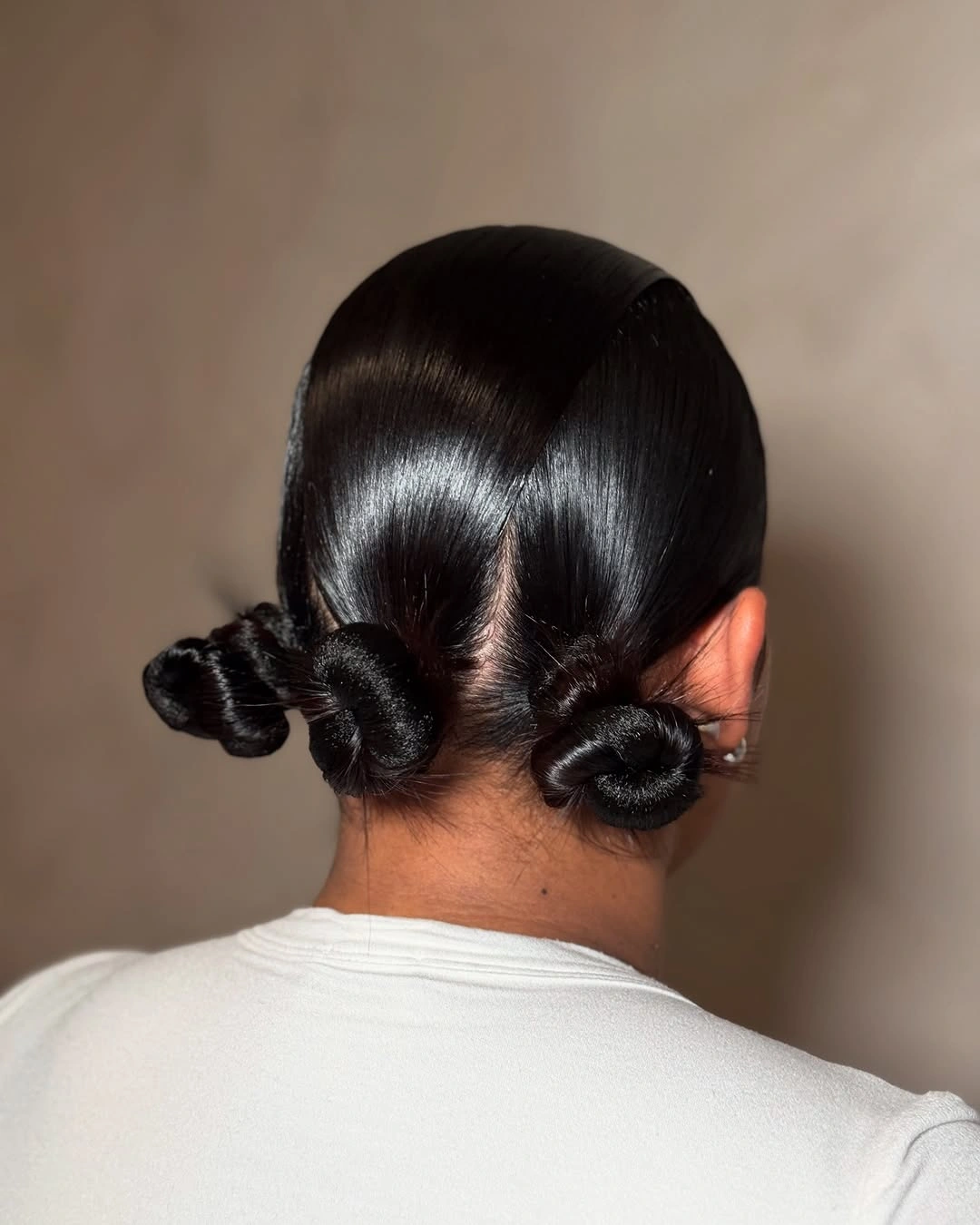 bantu knots hairstyles Sleek Low Knots With Straight Finish