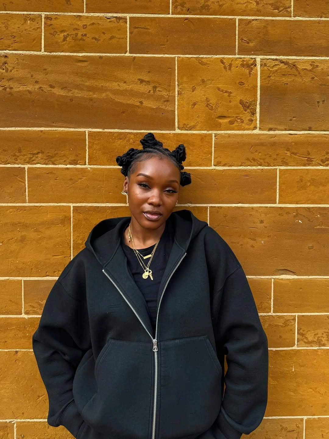 bantu knots hairstyles Mini Knots With Oversized Hoodie Energy