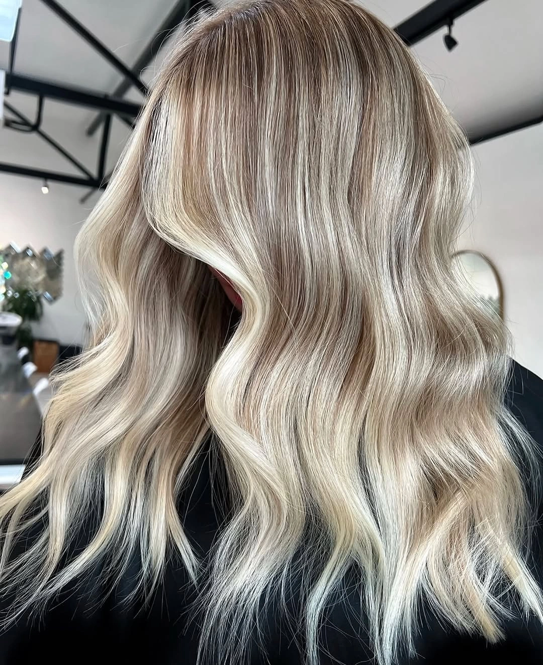 beige blond hair color Solid Cool Beige Blonde Waves