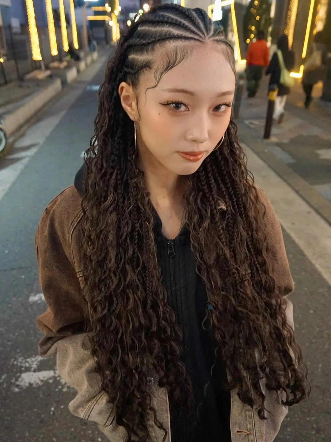 bora bora braids hairstyle Night-Out Braids With Sleek Baby Hair
