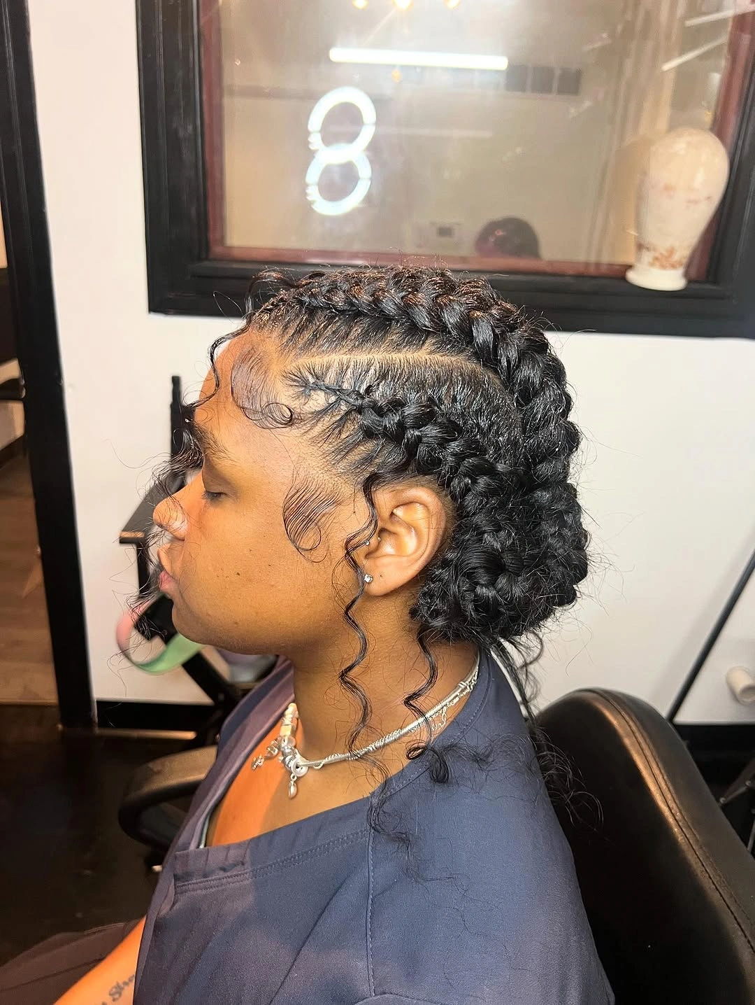 butterfly braids hairstyle Short Butterfly Braids With Soft Salon Shine