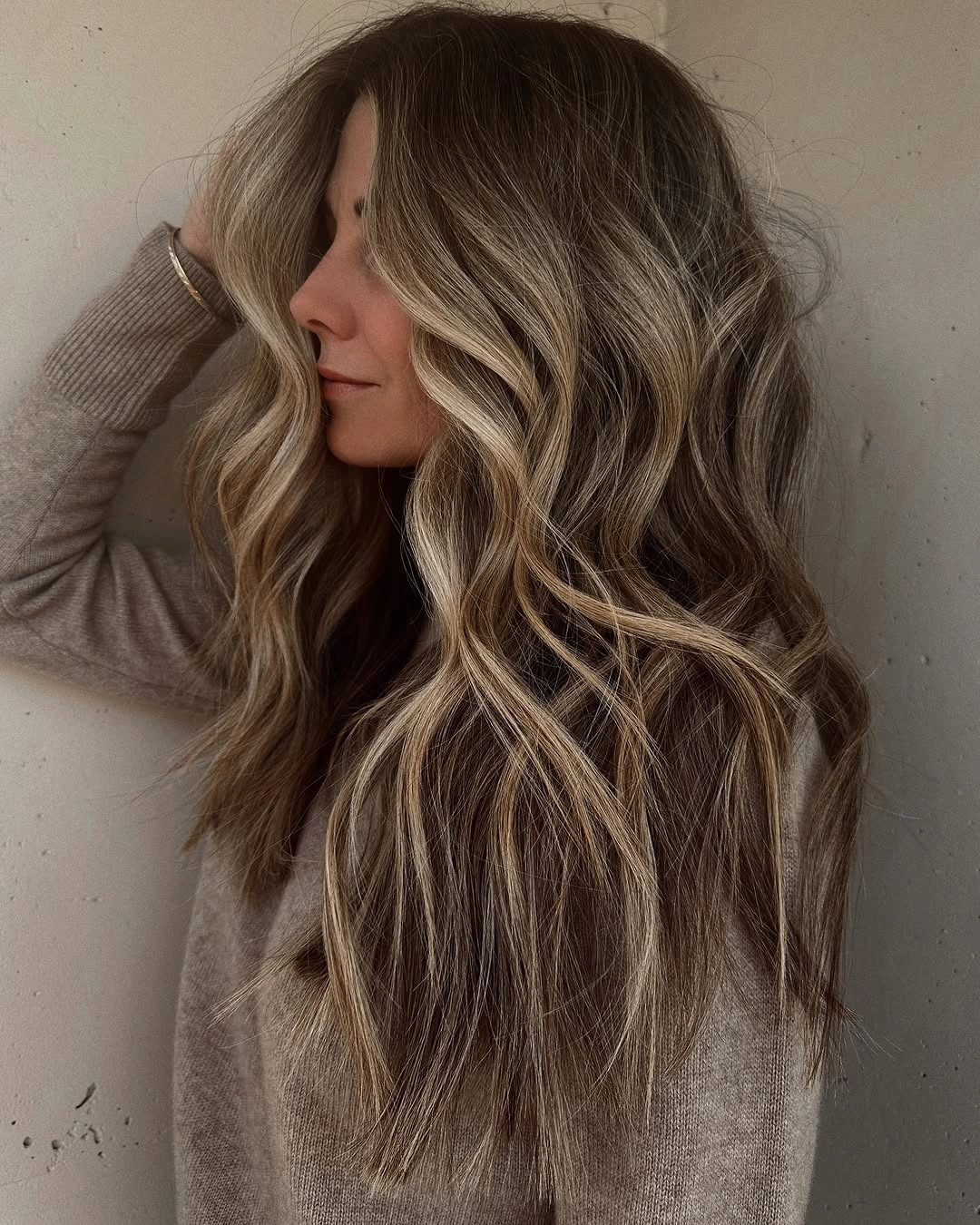 dirty blonde hair color Moody Bronde With Bright Blonde Ribbons