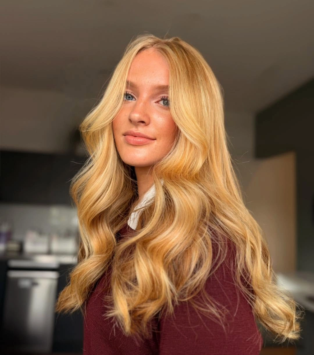 Fall blonde hair colour 2026 Butterscotch Honey Blonde Waves