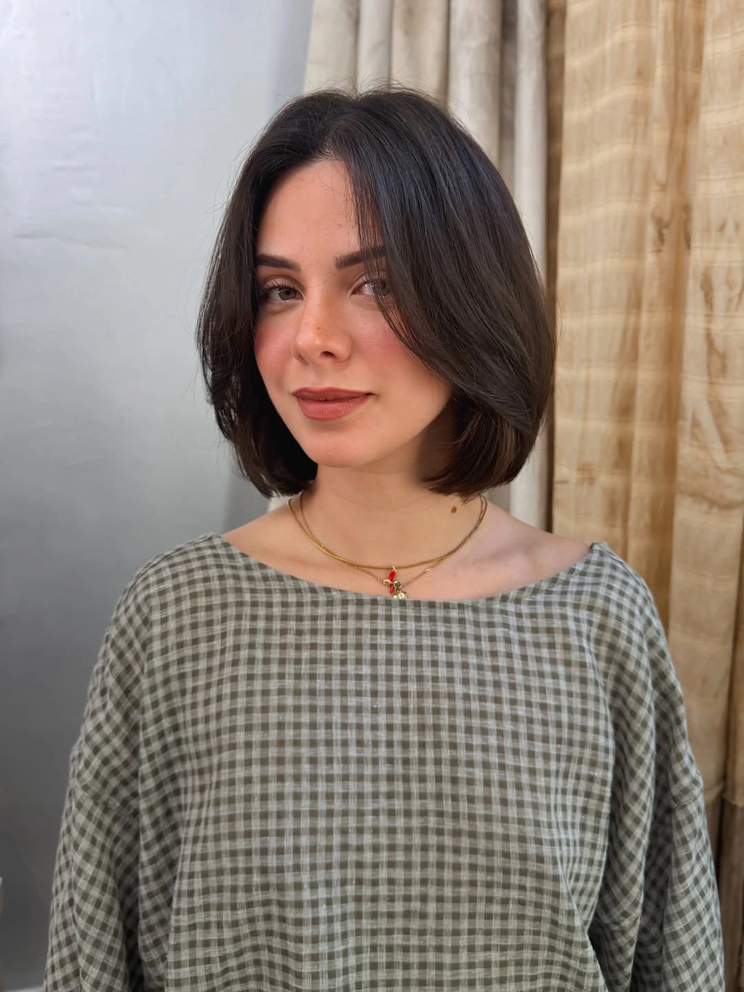 fall bob haircut ideas 2026 Rounded French Bob With Soft Face Framing