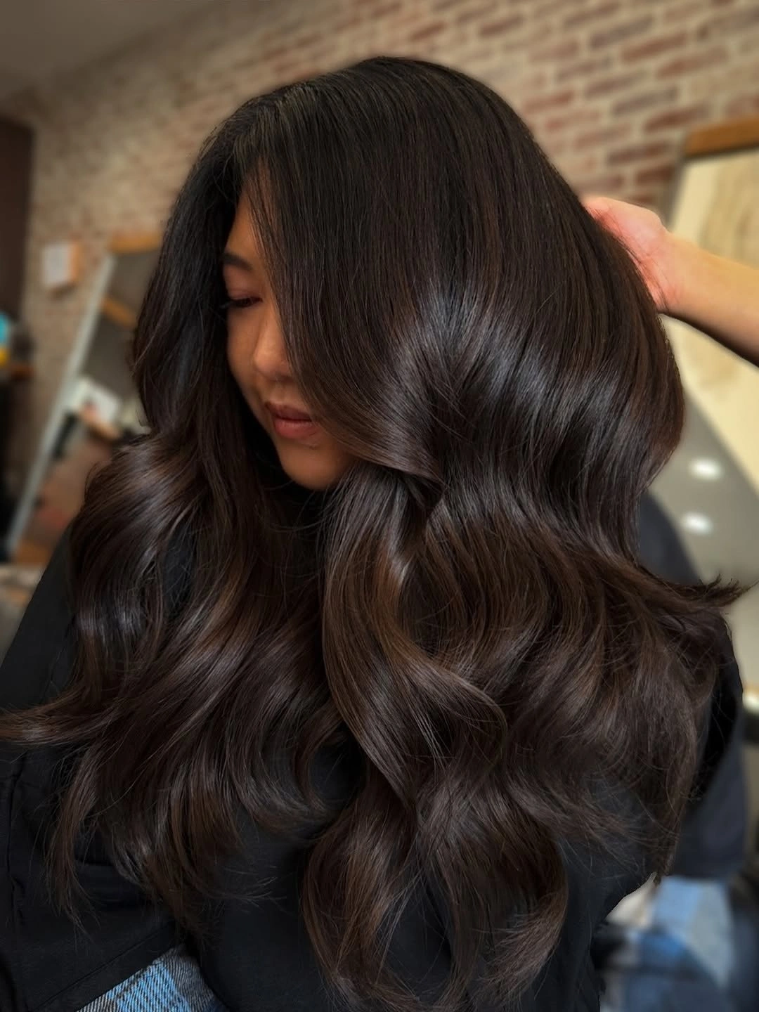 Fall brunette hair colour 2026 Espresso Brown With a Glassy Finish