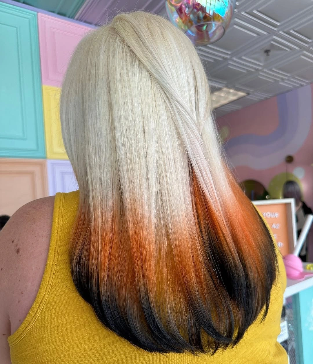 Fall hair colour ideas 2026 Blonde Pumpkin and Espresso Ends