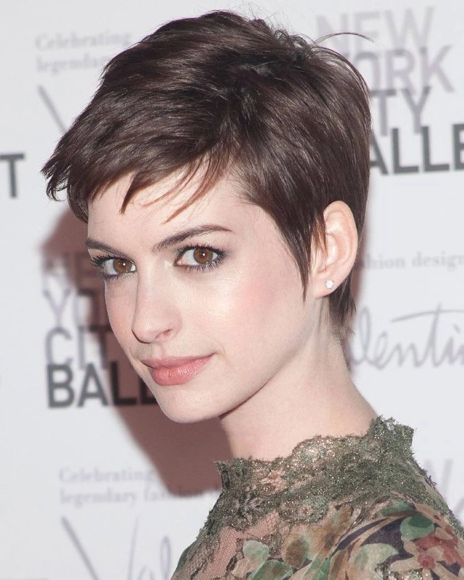 fall hairstyles for short hair 2026 Polished Pixie With Red-Carpet Softness