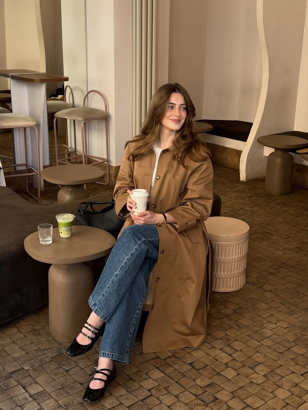 fall outfits with peacoat 2026 + Camel Coat, Mary Janes, and Cafe Denim