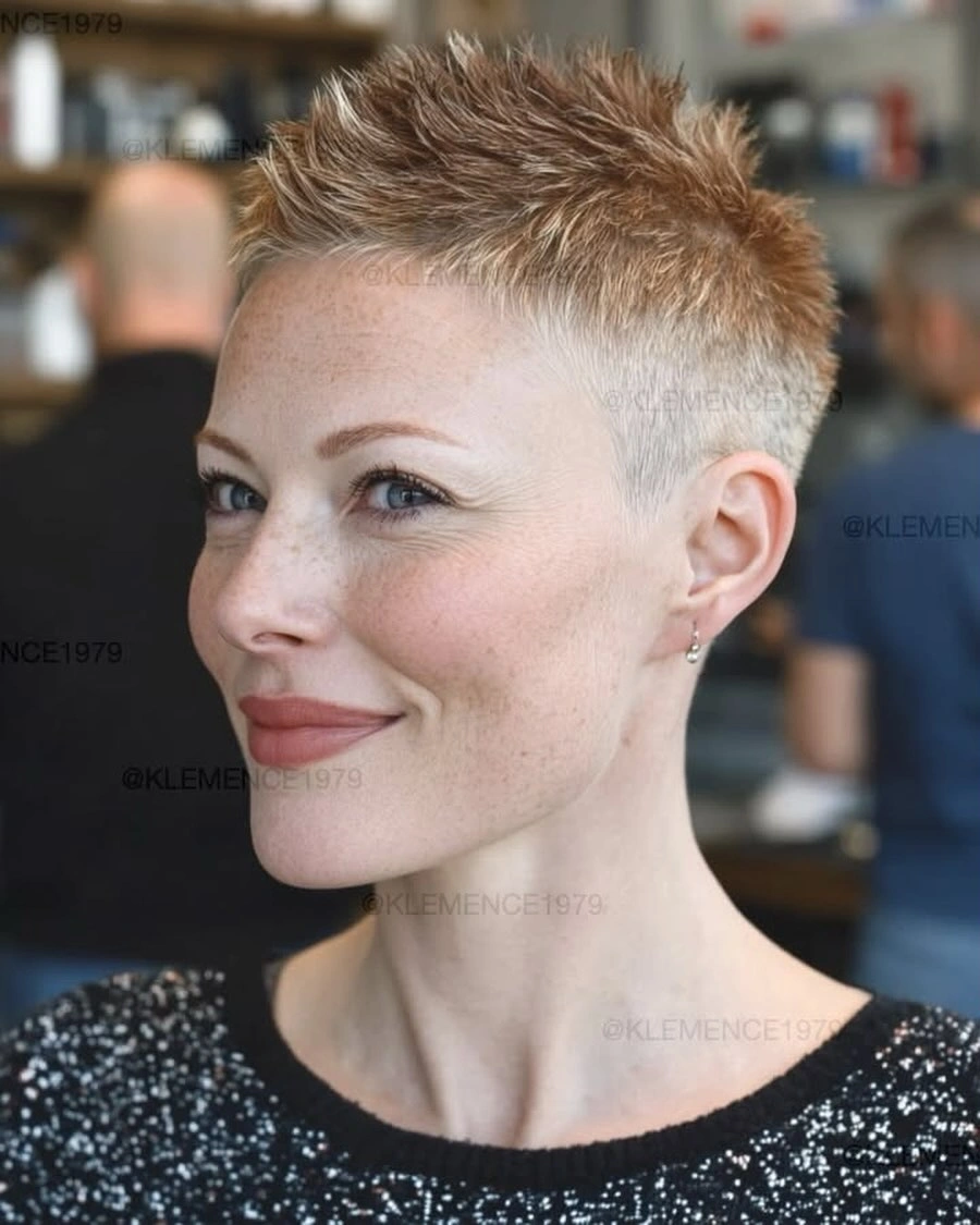 fall short haircuts 2026 + Spiky Copper Pixie With Bright Salon Energy