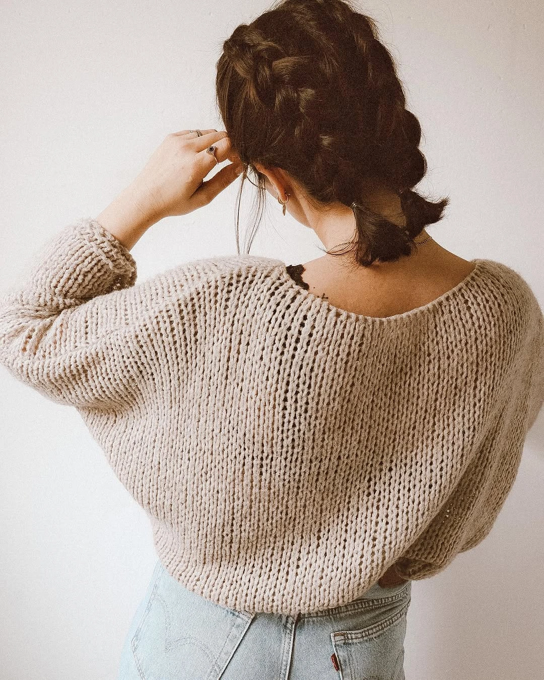feed in braid hairstyles Soft Low Braid For Short Everyday Hair