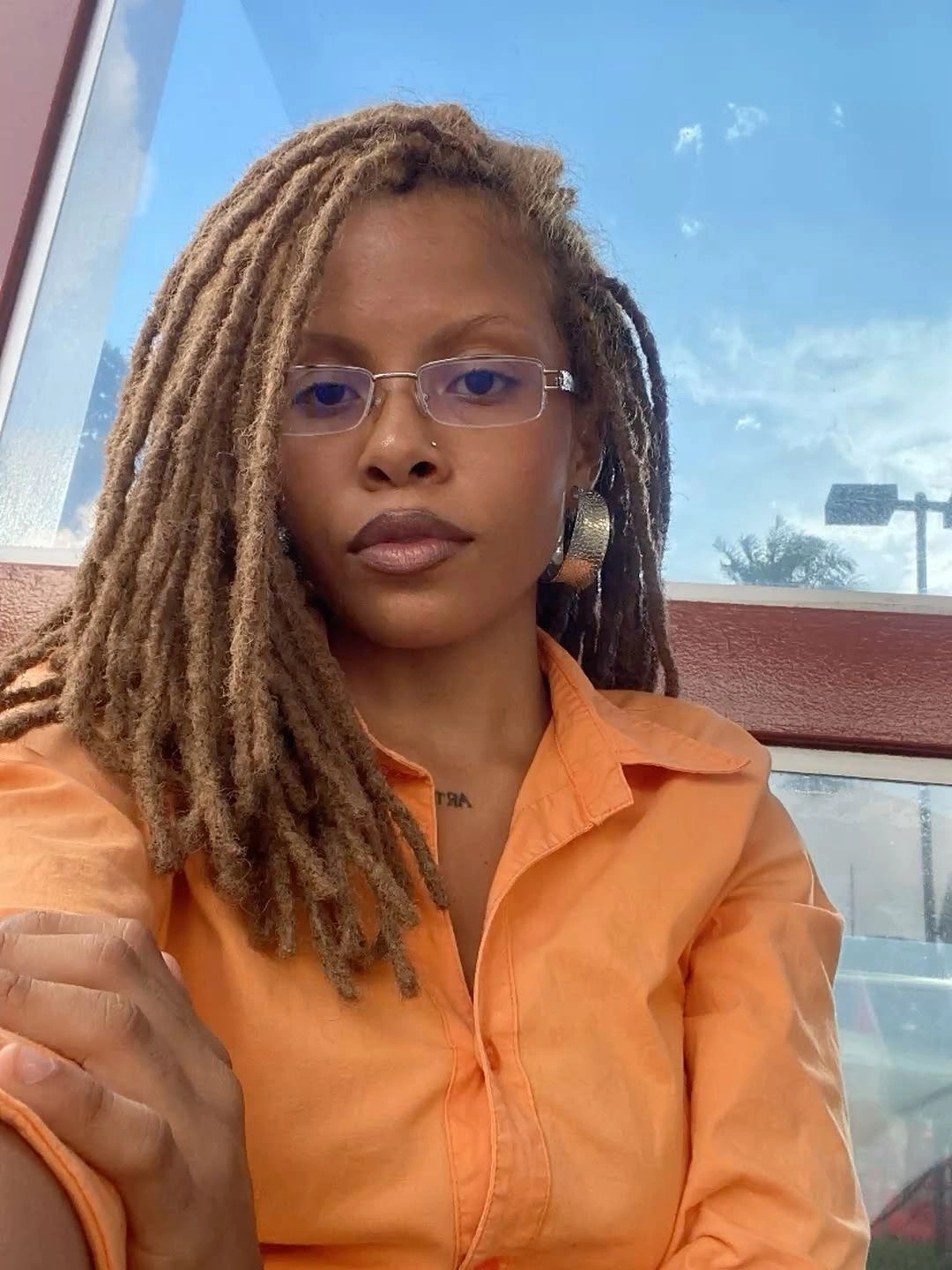 locs hairstyles for black women Honey Blonde Locs With A Side-Swept Finish