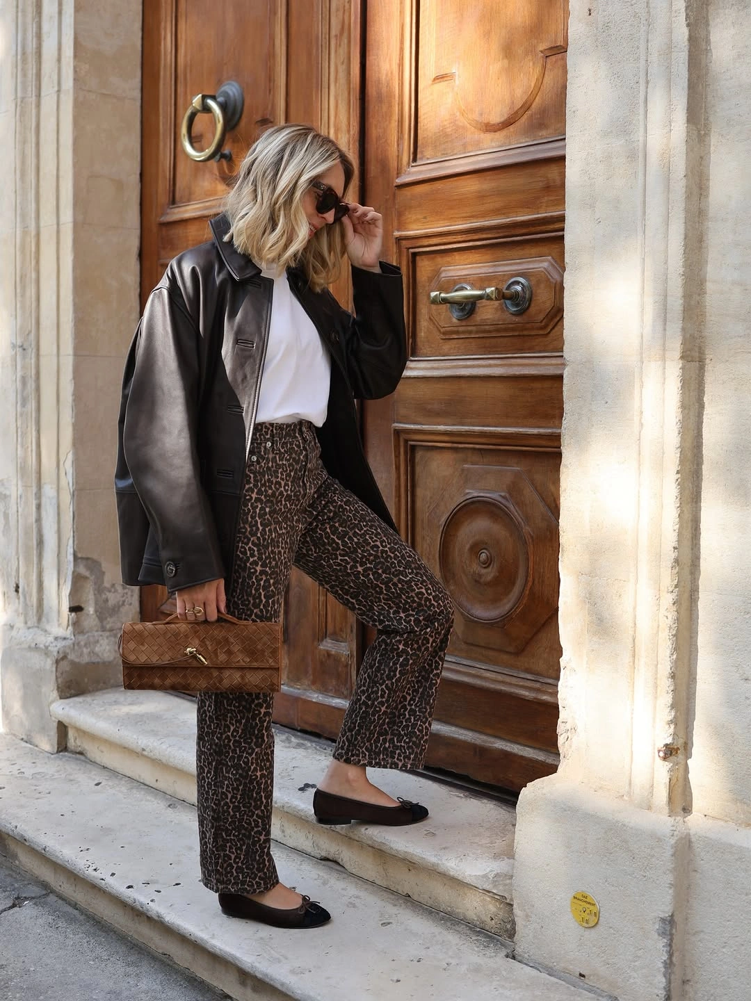 modest fall outfits 2026 + Leather and Leopard for a Polished Autumn Edge