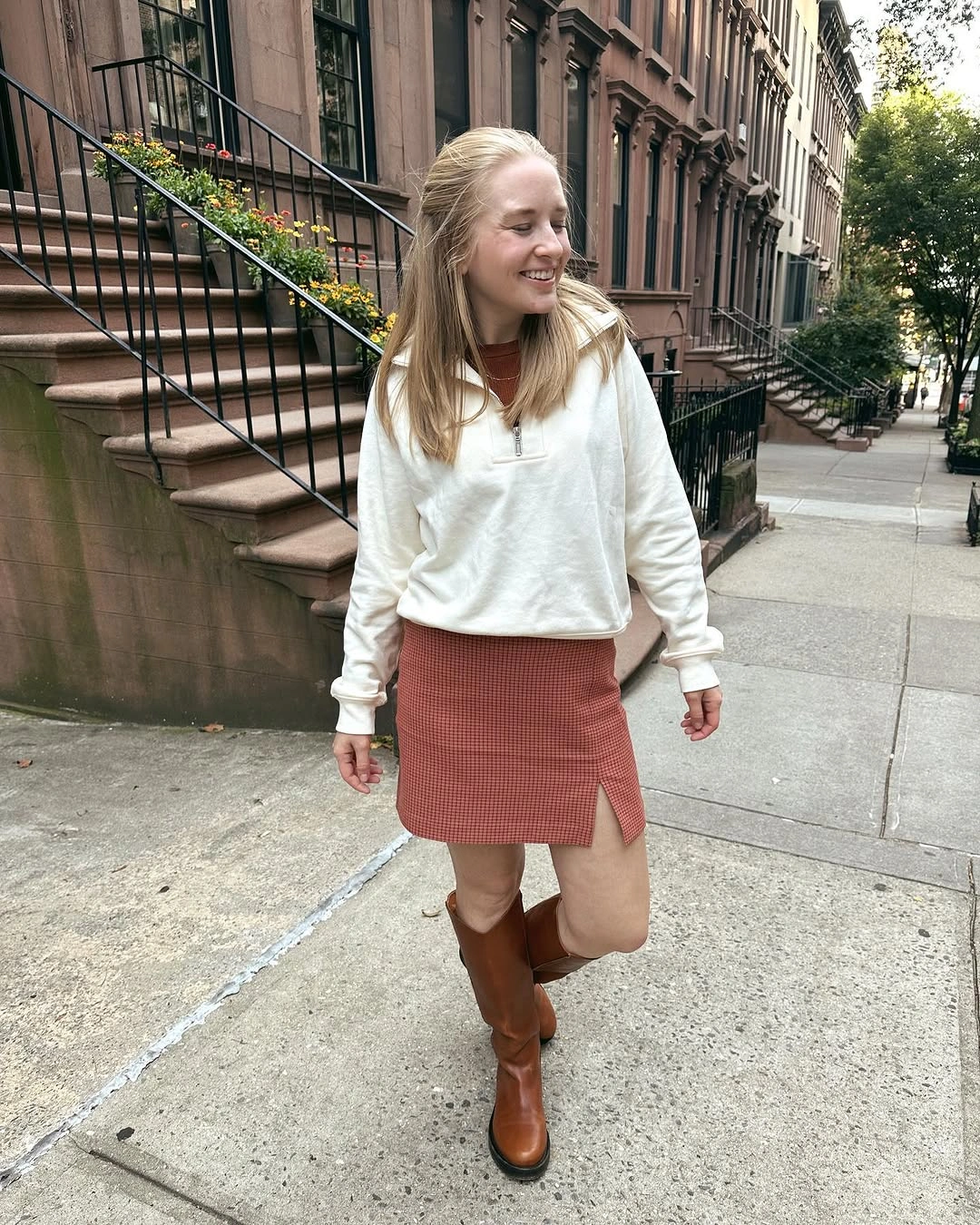 modest fall outfits 2026 + A Checked Skirt Formula Made Modest for Autumn
