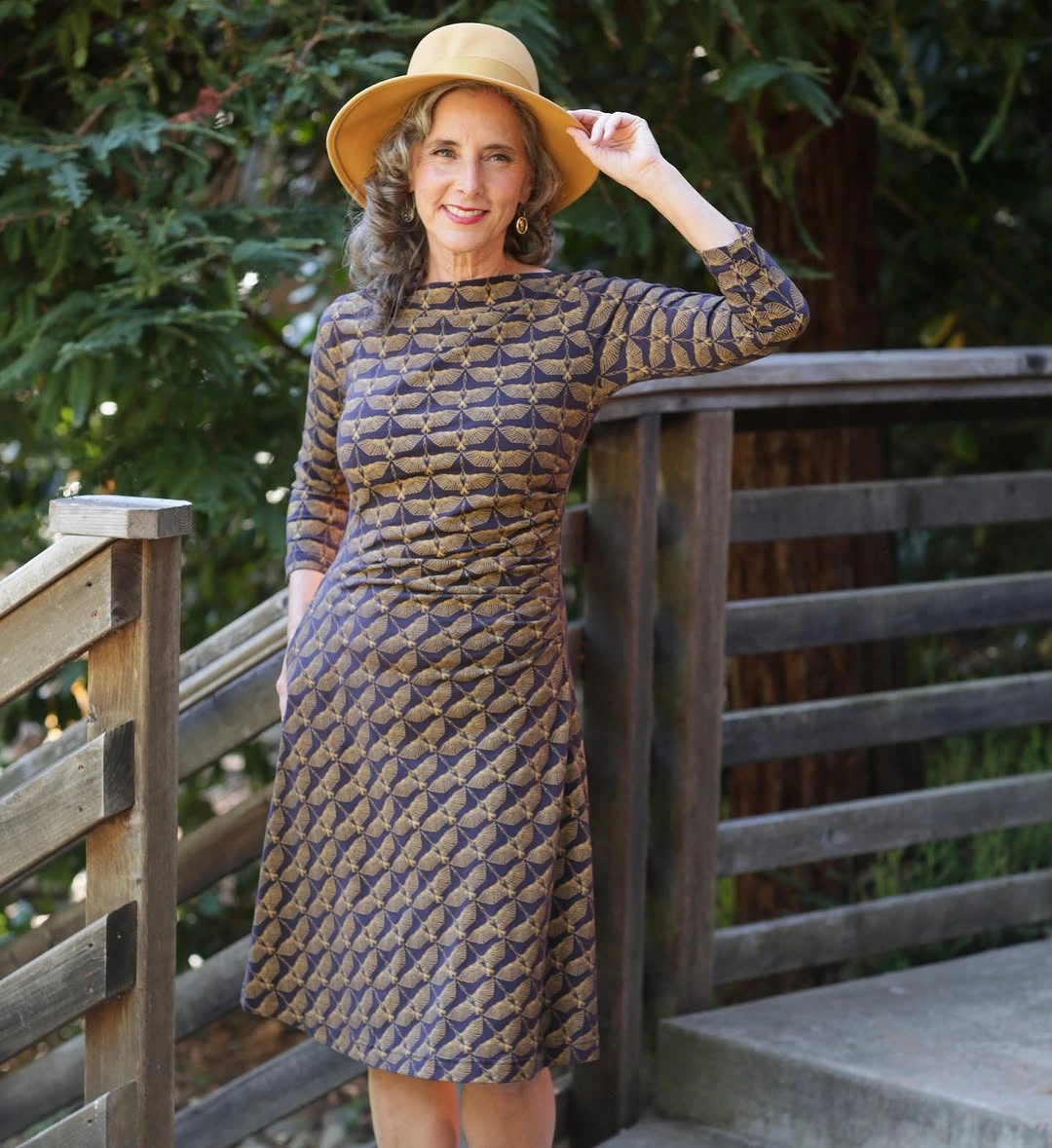 what are must-have fall outfits for 2026 + Geometric Midi Dress and a Camel Felt Hat