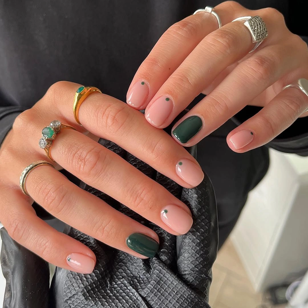 muted blocks in green and neutrals