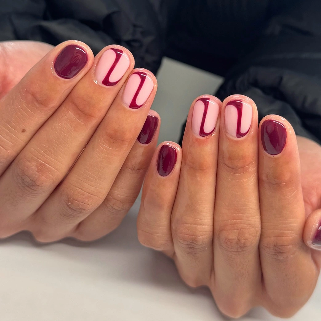 taupe and caramel with dark borders