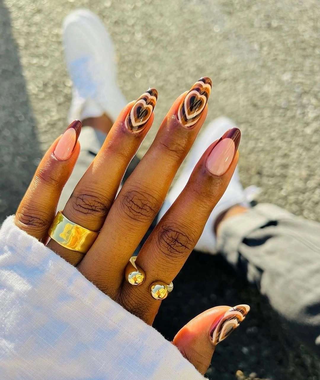 wavy orange and black autumn lines